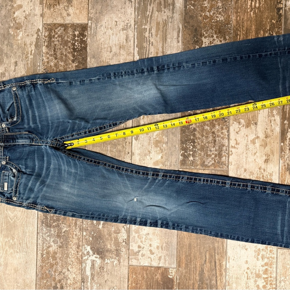 Buckle black straight leg jeans. - Picture 2 of 7